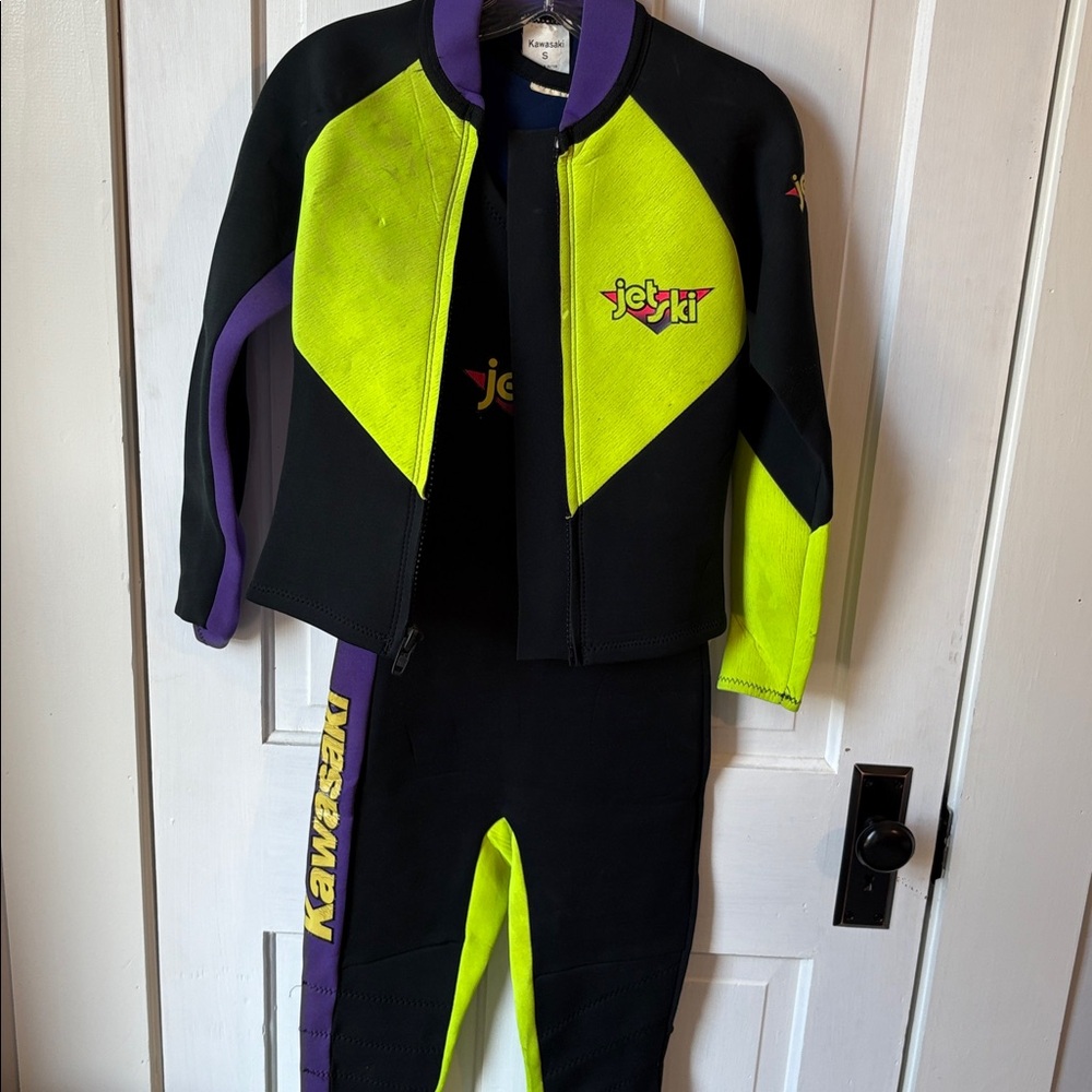 Kawasaki Black and Neon‎ Wetsuit